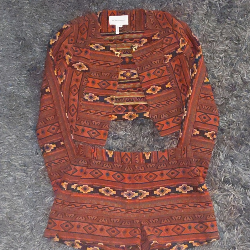 2 piece short set jacket small shorts 8